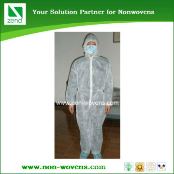 disposable nonwoven white scrub suit